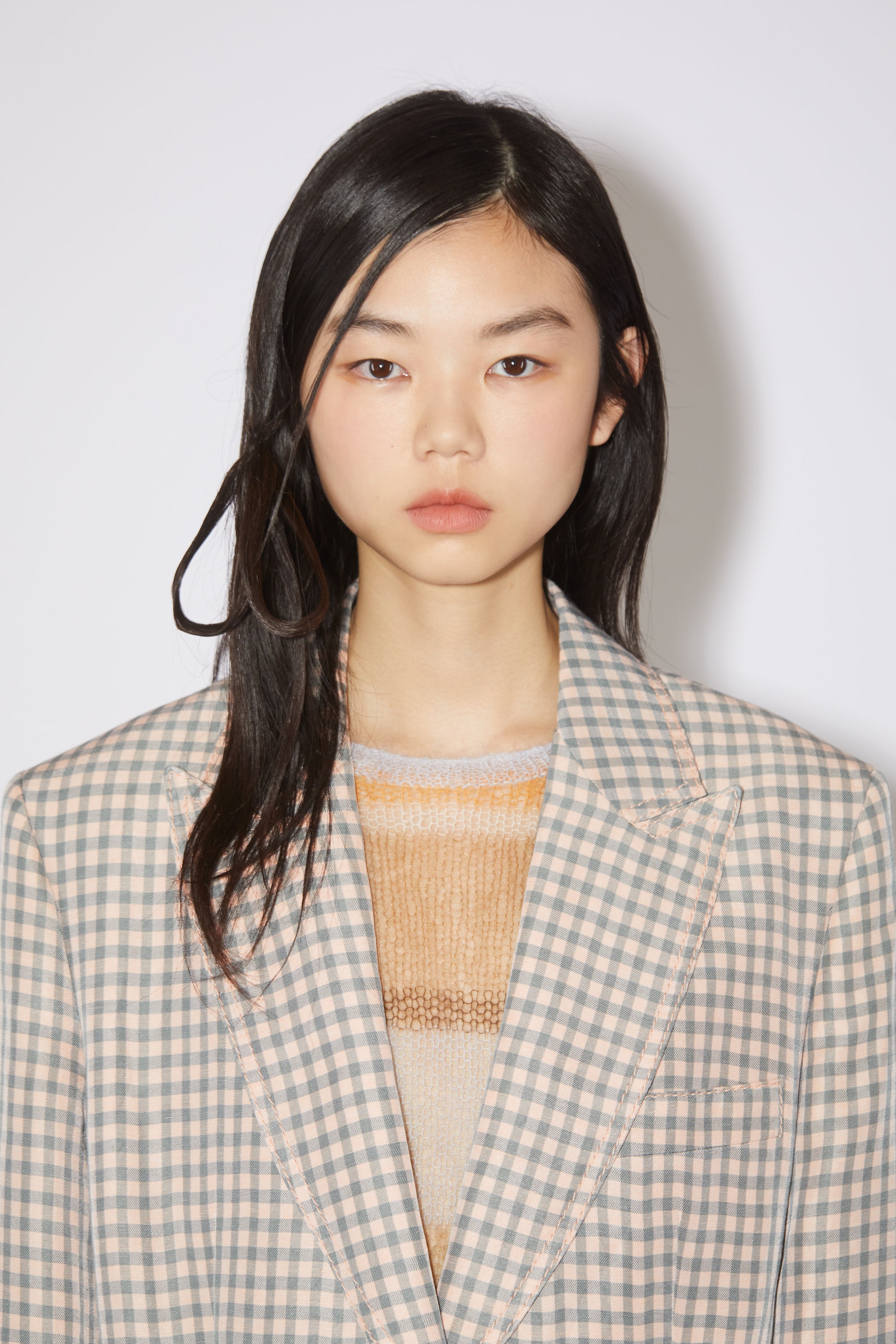 Single-breasted suit jacket - Light blue/pink - 6