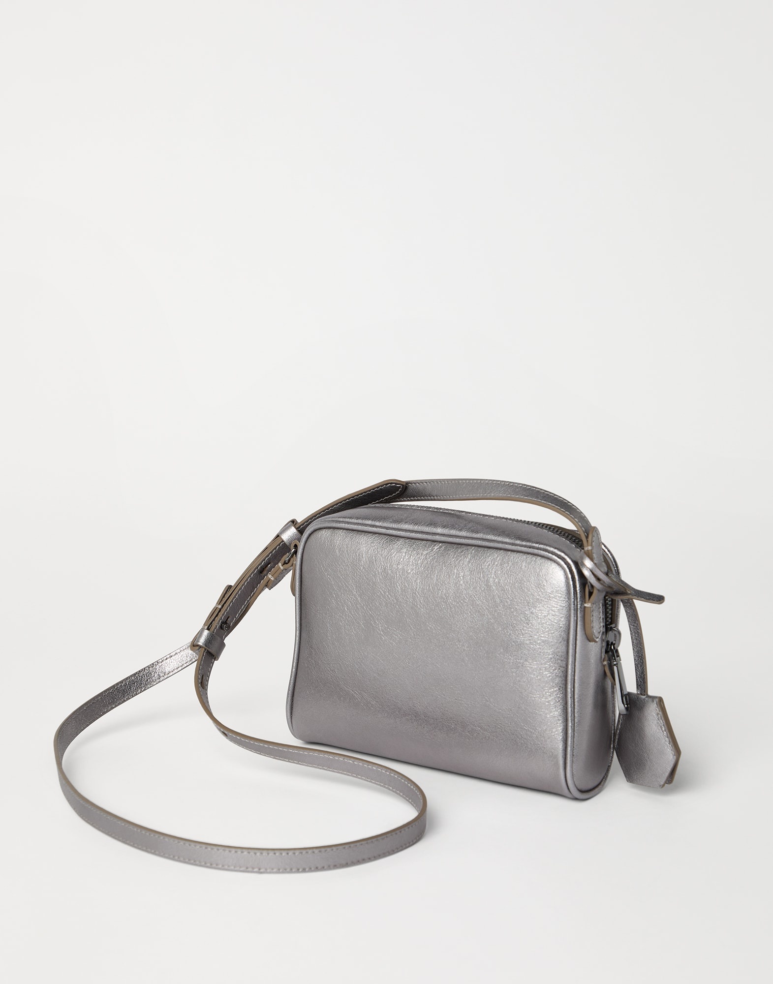 Lamé calfskin Boston clutch bag - 2