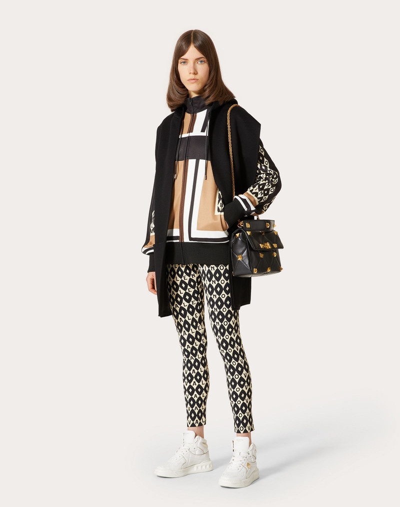 Valentino PRINTED JERSEY LEGGINGS outlook
