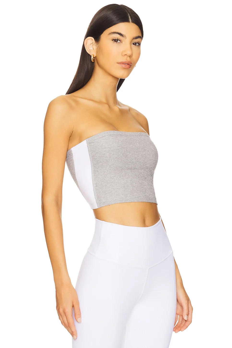 Space Dye Strapless Stripe Top - 1