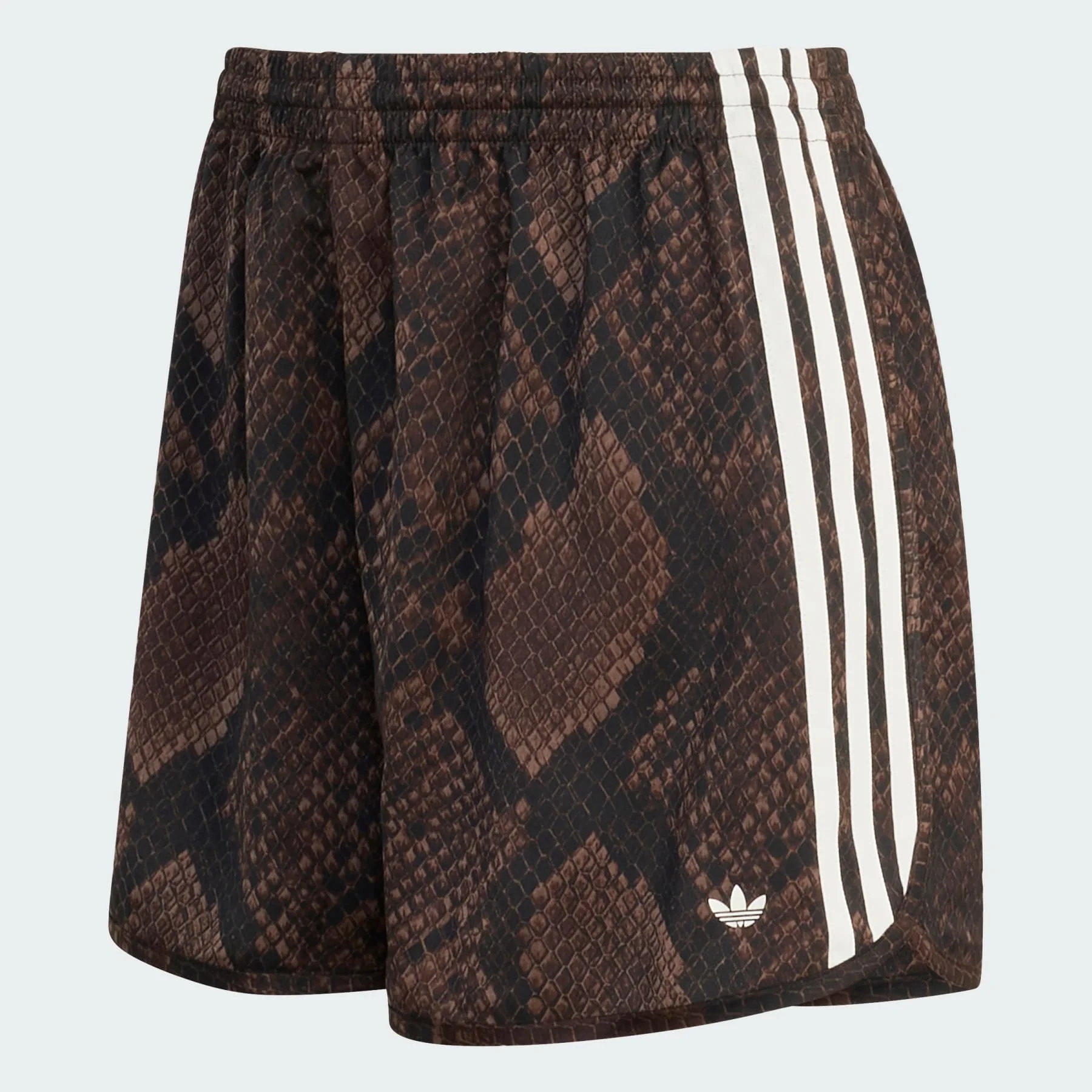 SNAKE PRINT SATIN SHORTS - 1