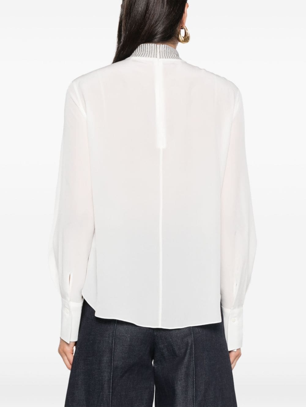 Monili-detail blouse - 4
