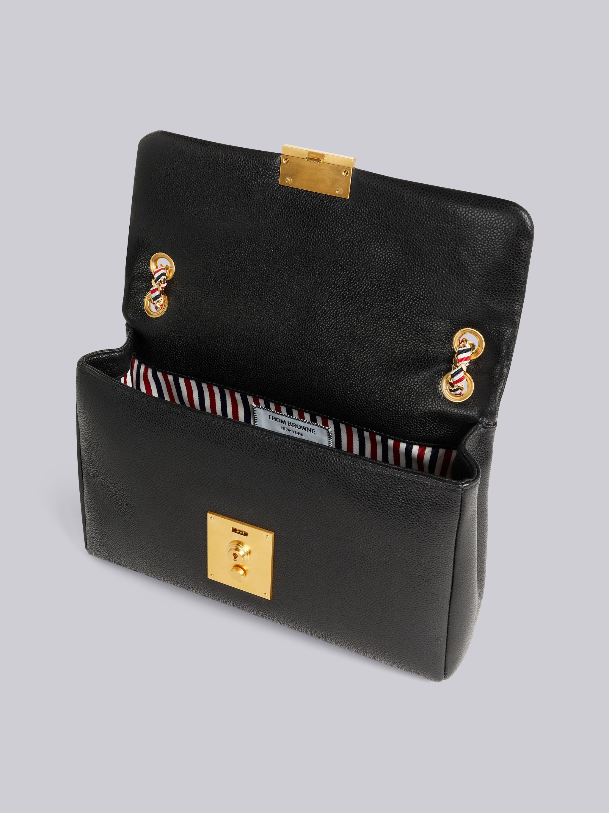 Black Lamb Leather Mrs. Thom Flap Shoulder Bag 5