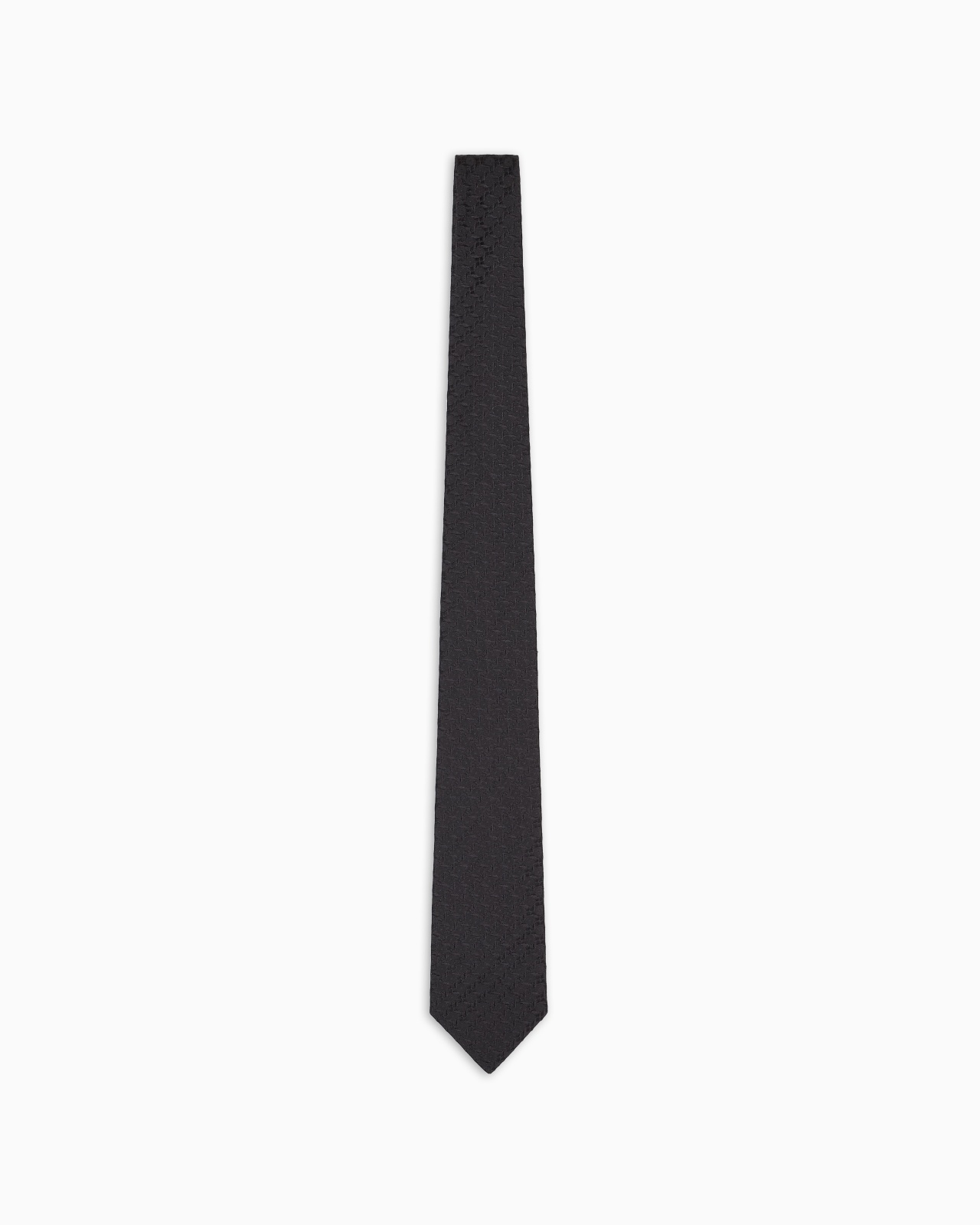 PURE SILK TIE WITH JACQUARD PATTERN - 1