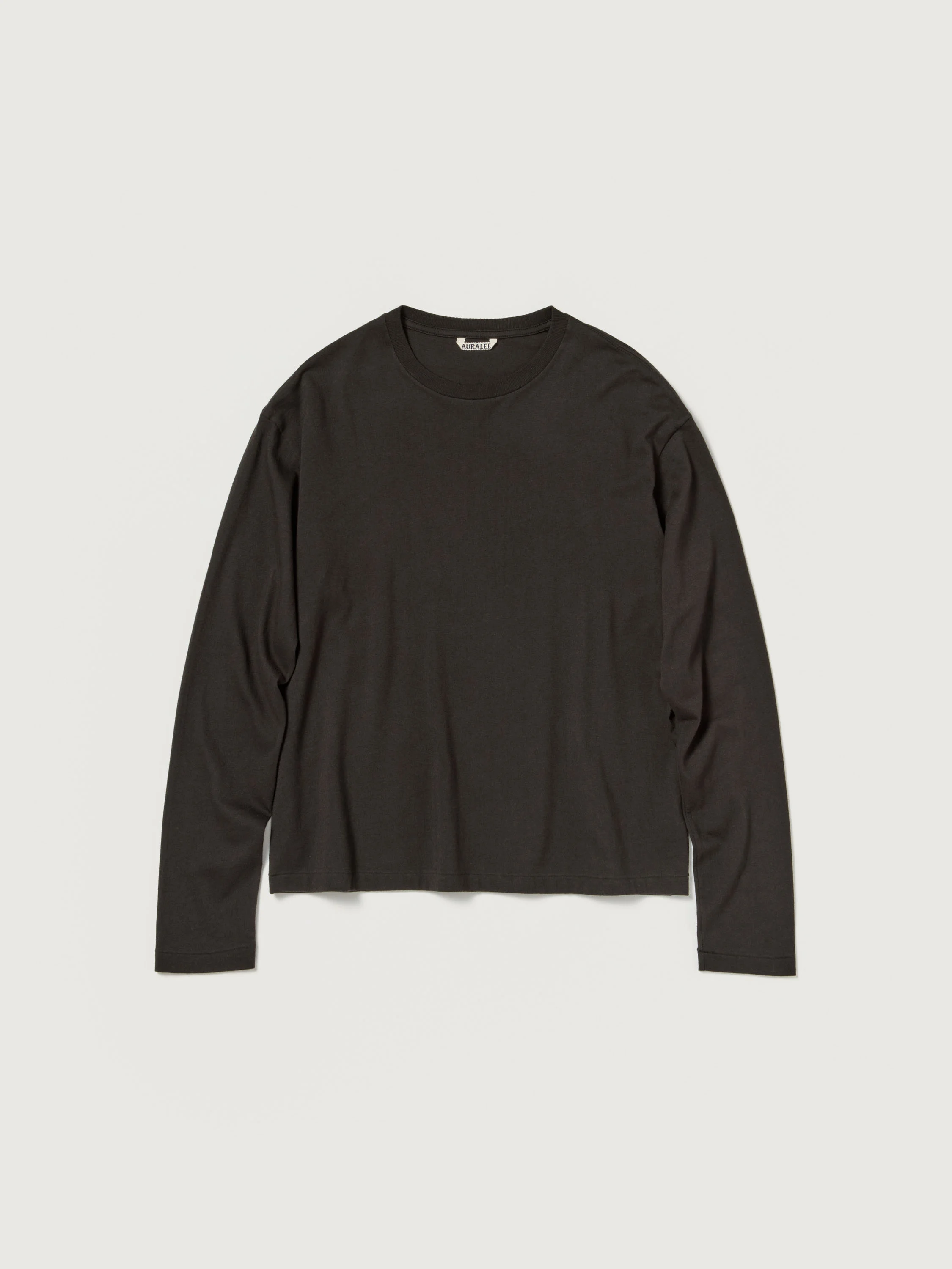 BRUSHED ORGANIC COTTON JERSEY L/S TEE - 1