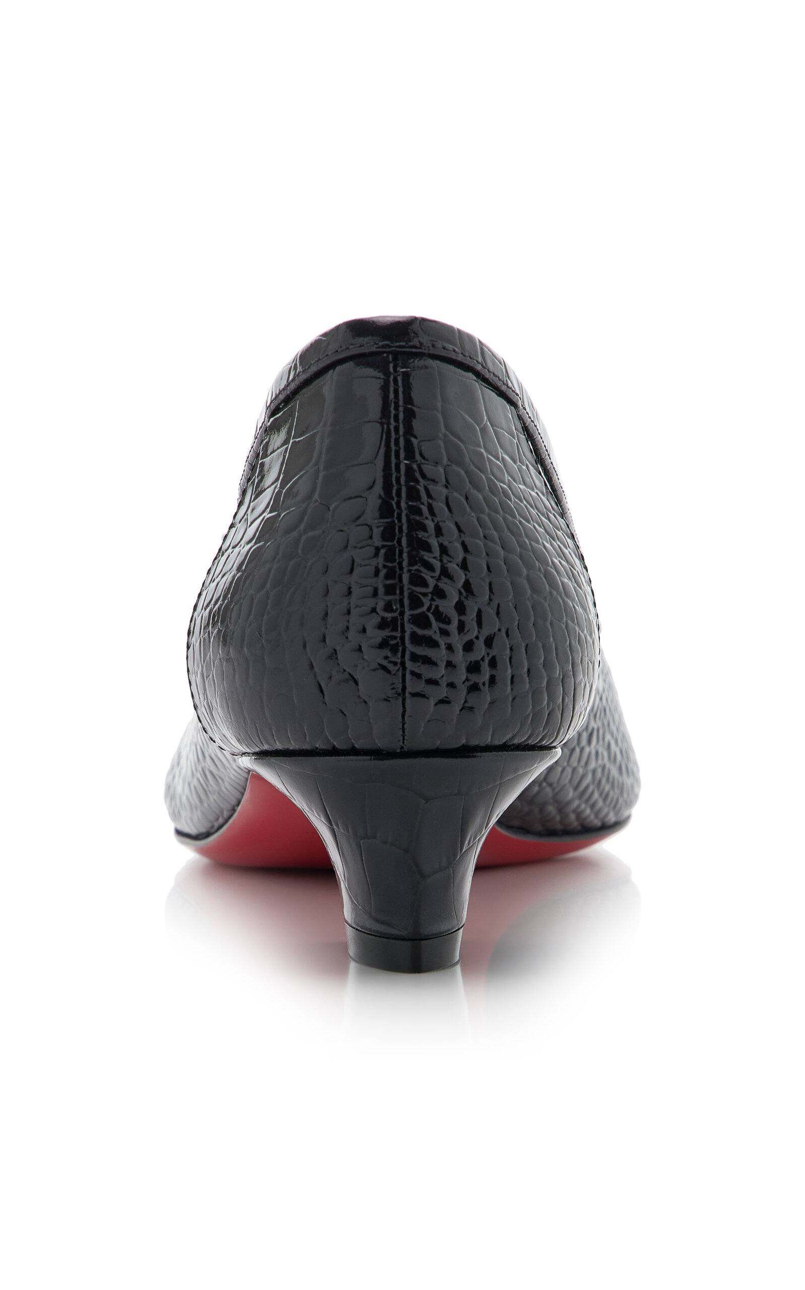 Promessina 35mm Croc-Effect Ballet Flats black - 5