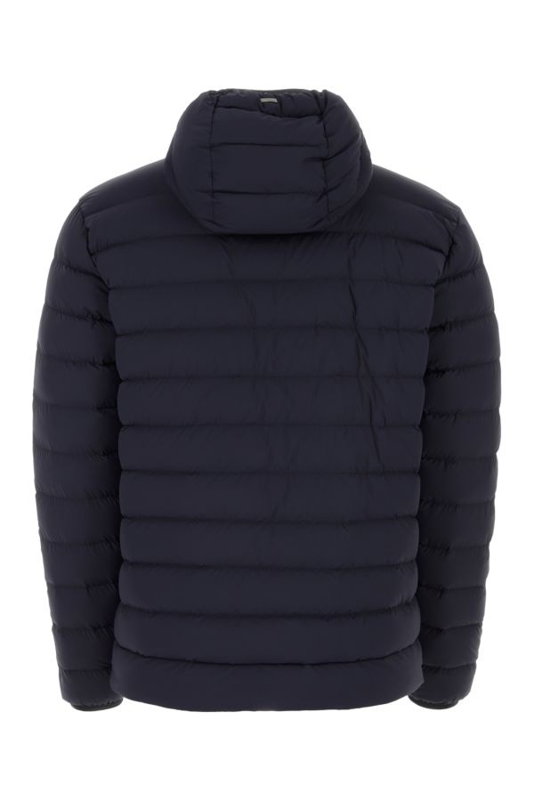 Navy blue stretch nylon down jacket - 2