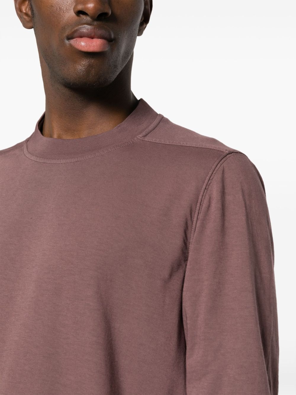 layered crew-neck T-shirt - 5
