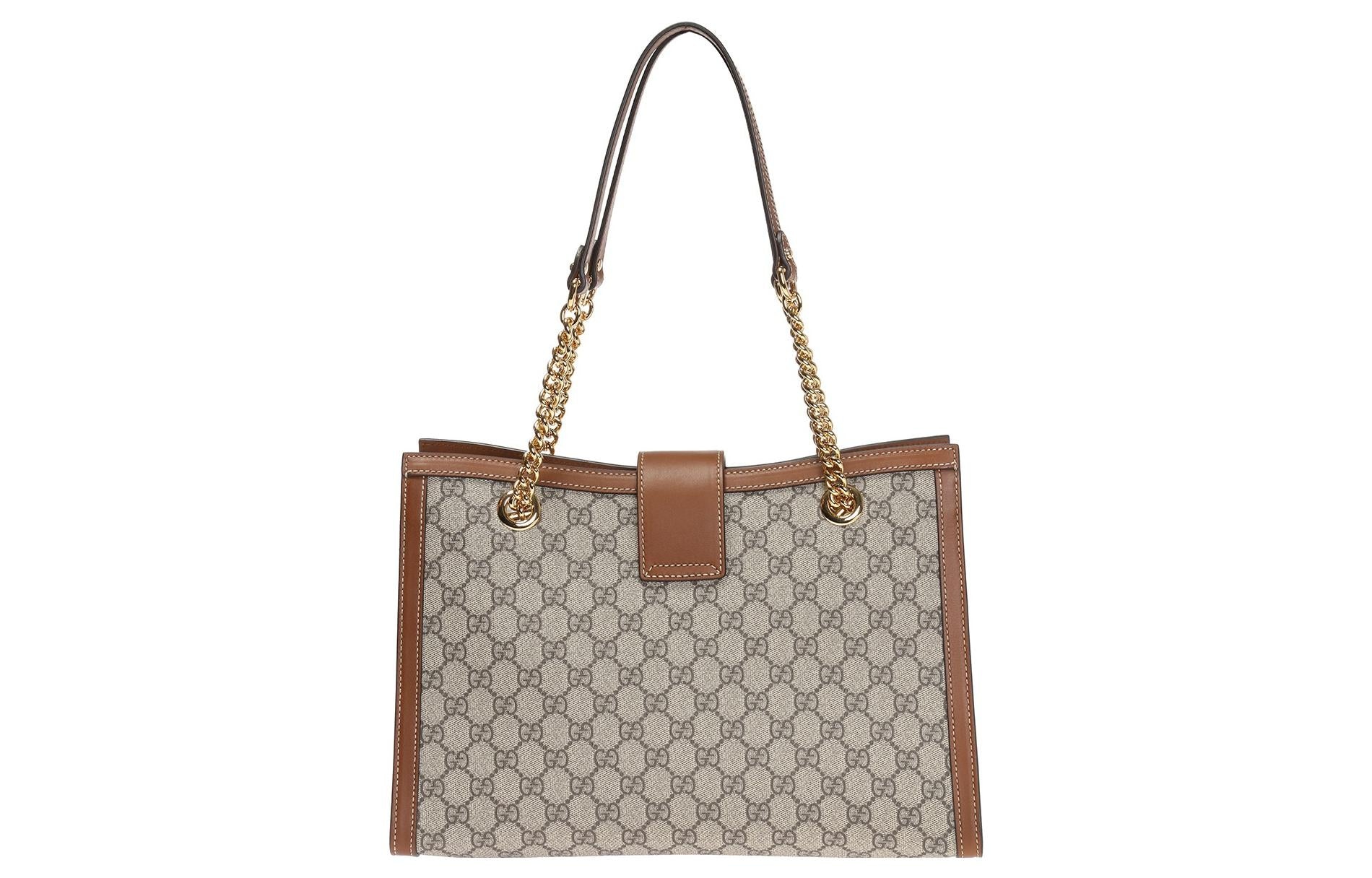 (WMNS) Gucci Padlock Medium GG Shoulder Bag 'Beige Brown' 479197-KHNKG-8534 - 3