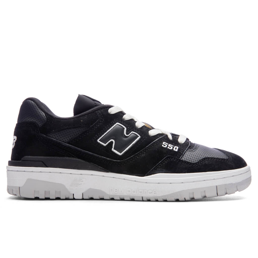 New Balance 550 - BLACK/WHITE/GREY MATTER | feature | REVERSIBLE