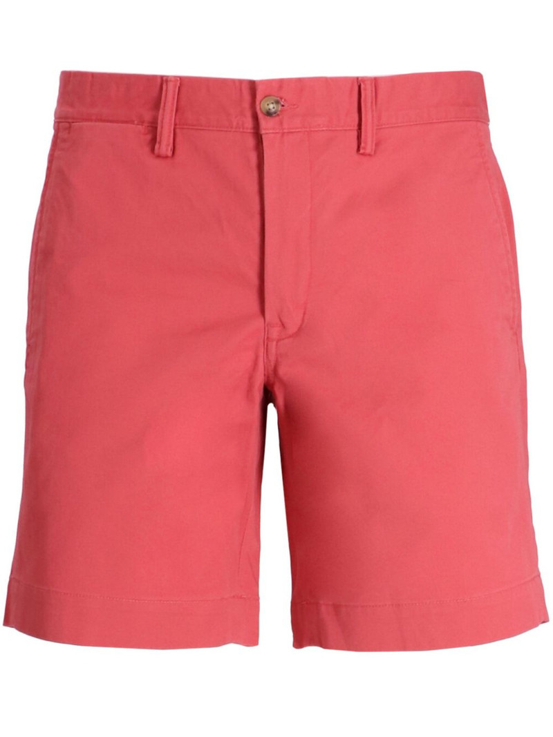 cotton blend straight fit chino shorts 1