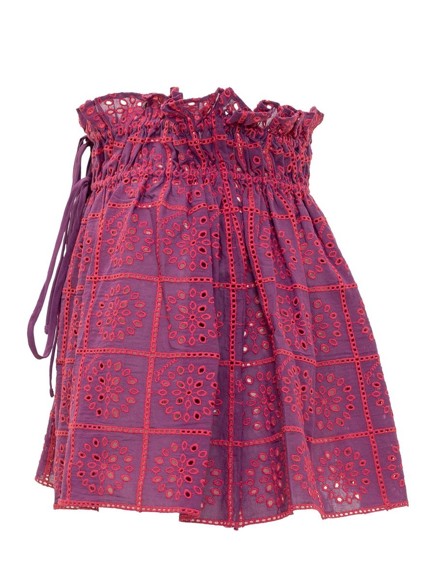 GANNI Light Broderie Skirt - 3