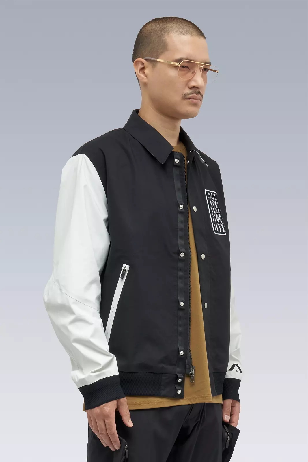 J94-VT 3L Varsity Jacket Black/White - 2