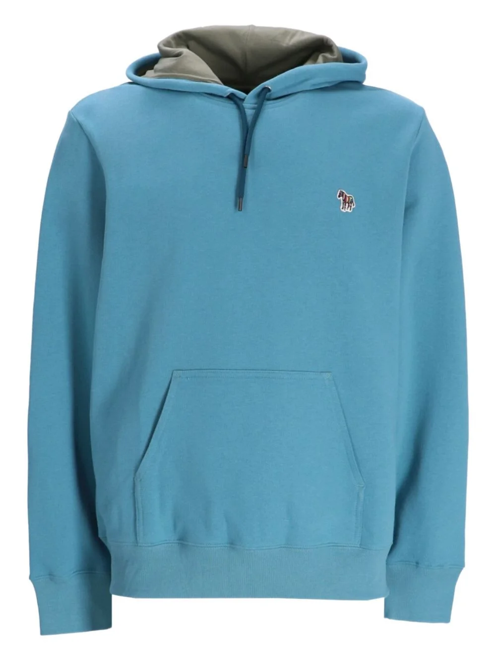 logo-patch cotton hoodie - 1