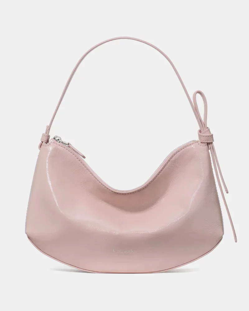 Loop Crinkle Patent Shoulder Bag - 1