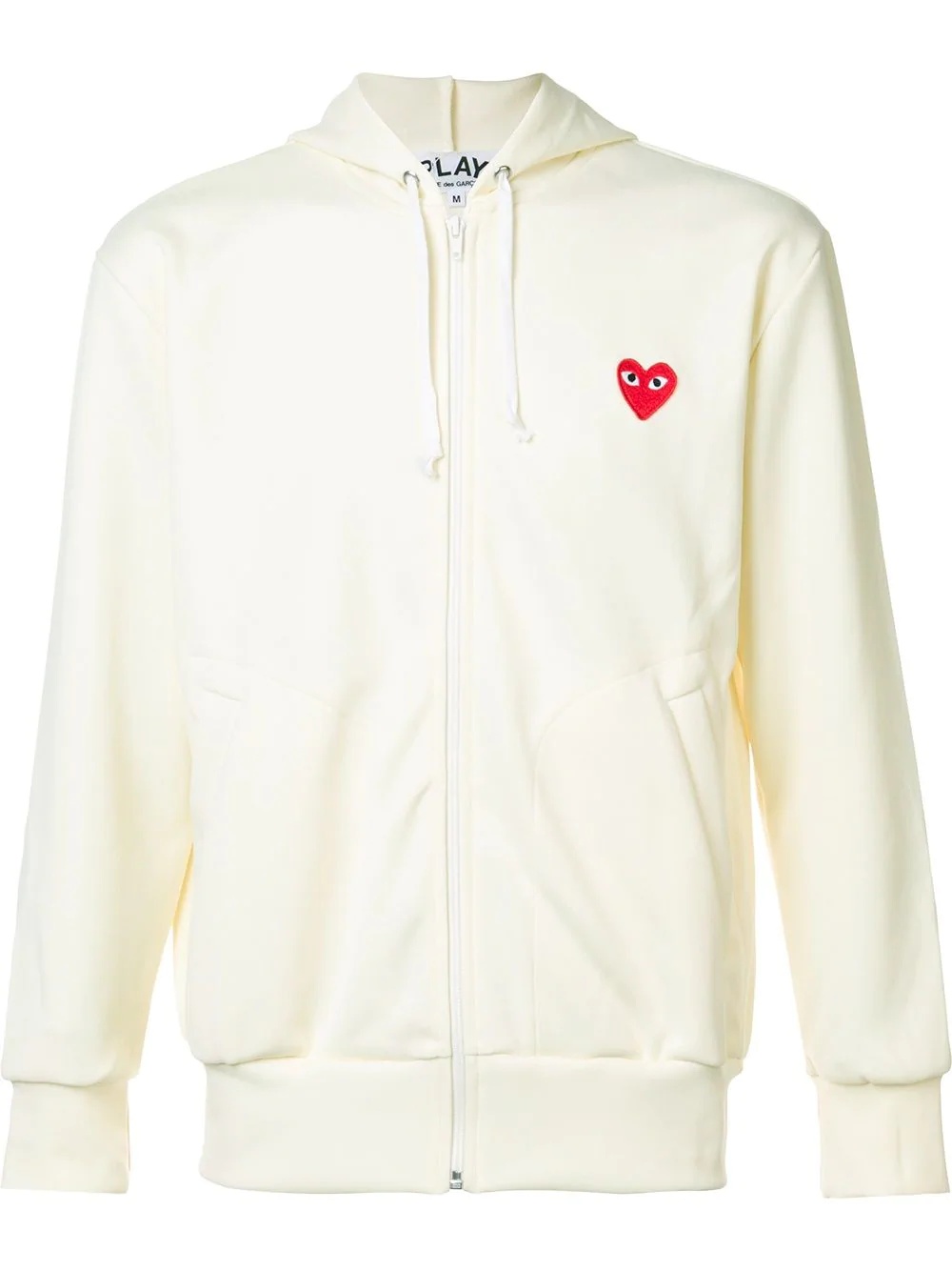 embroidered zipped hoodie - 1