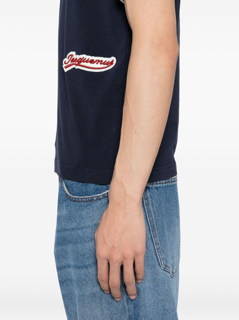 logo-embroidered T-shirt - 4