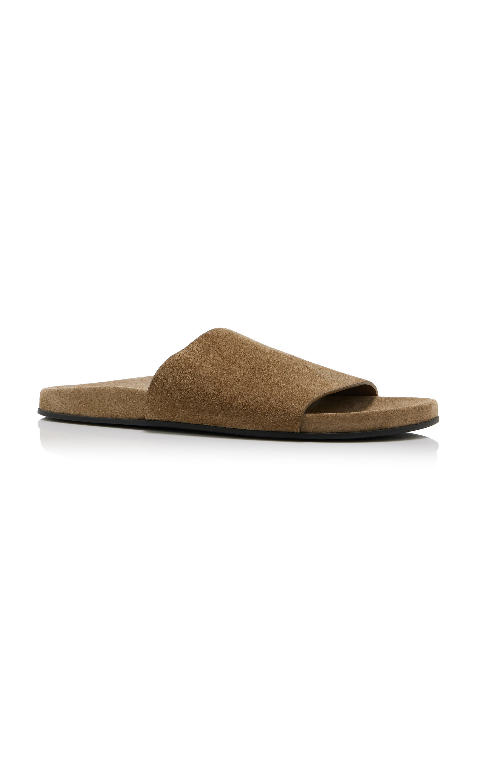 Hugh Suede Slide Sandals neutral - 4