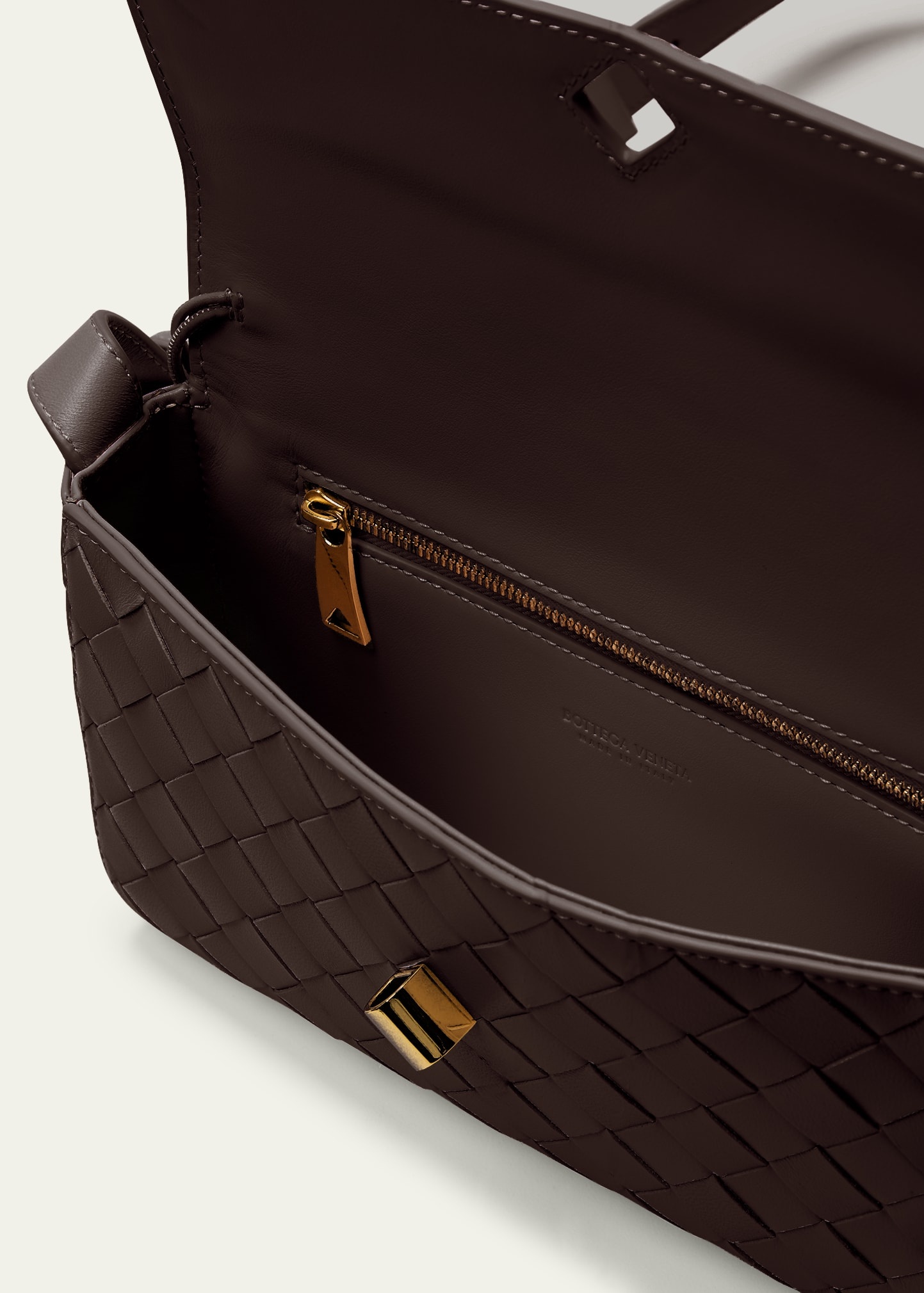 Andiamo Intrecciato Leather Shoulder Bag - 4