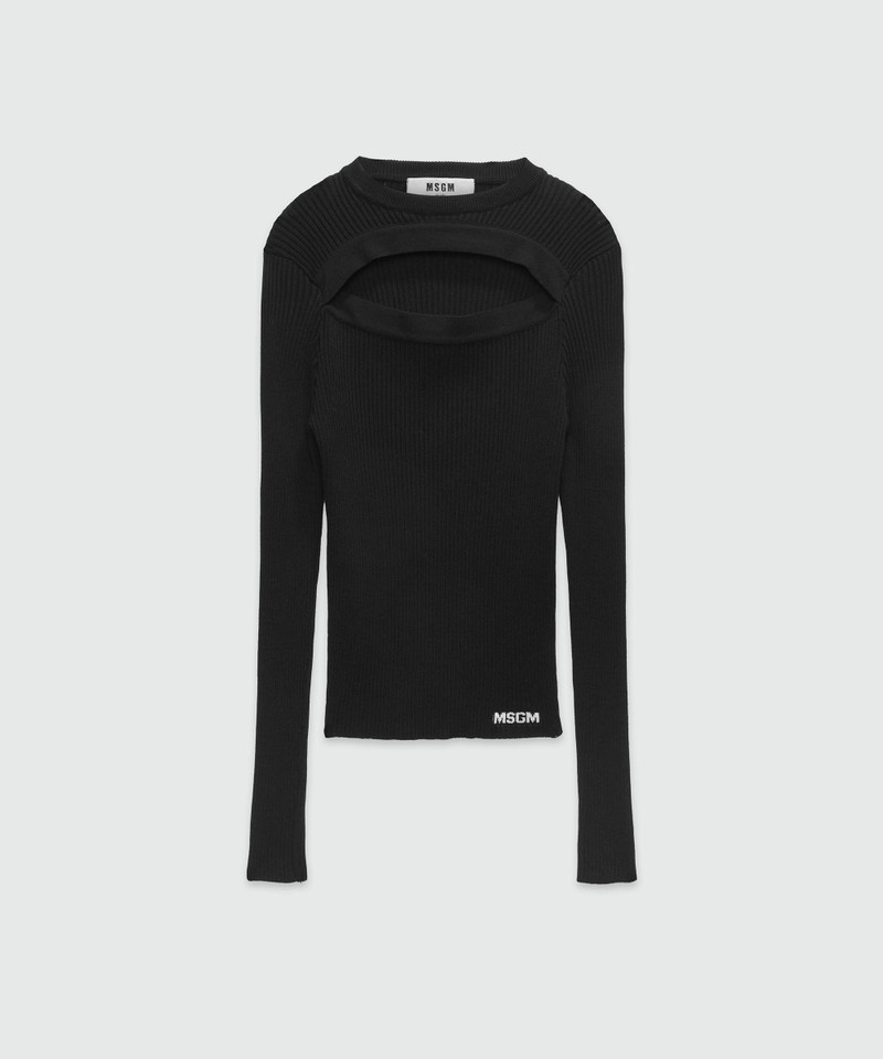 Ribbed viscose shirt 1