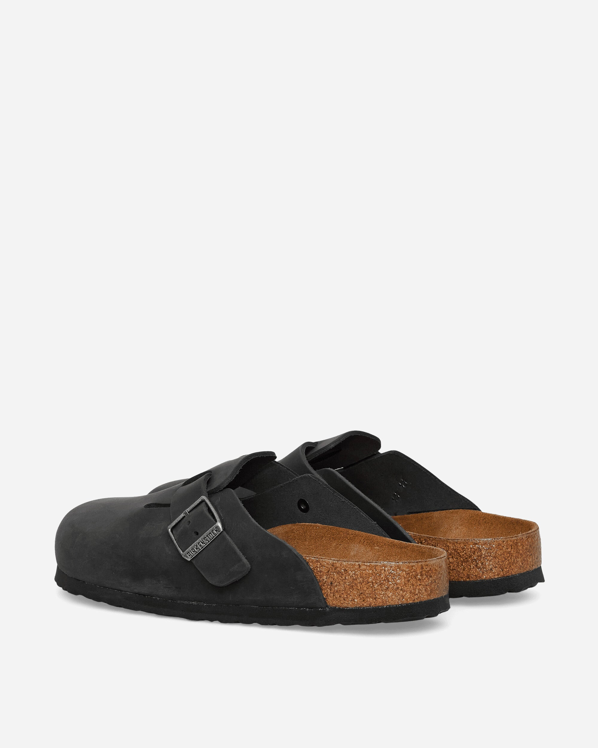 Boston Oiled Leather Sandals Black - 4