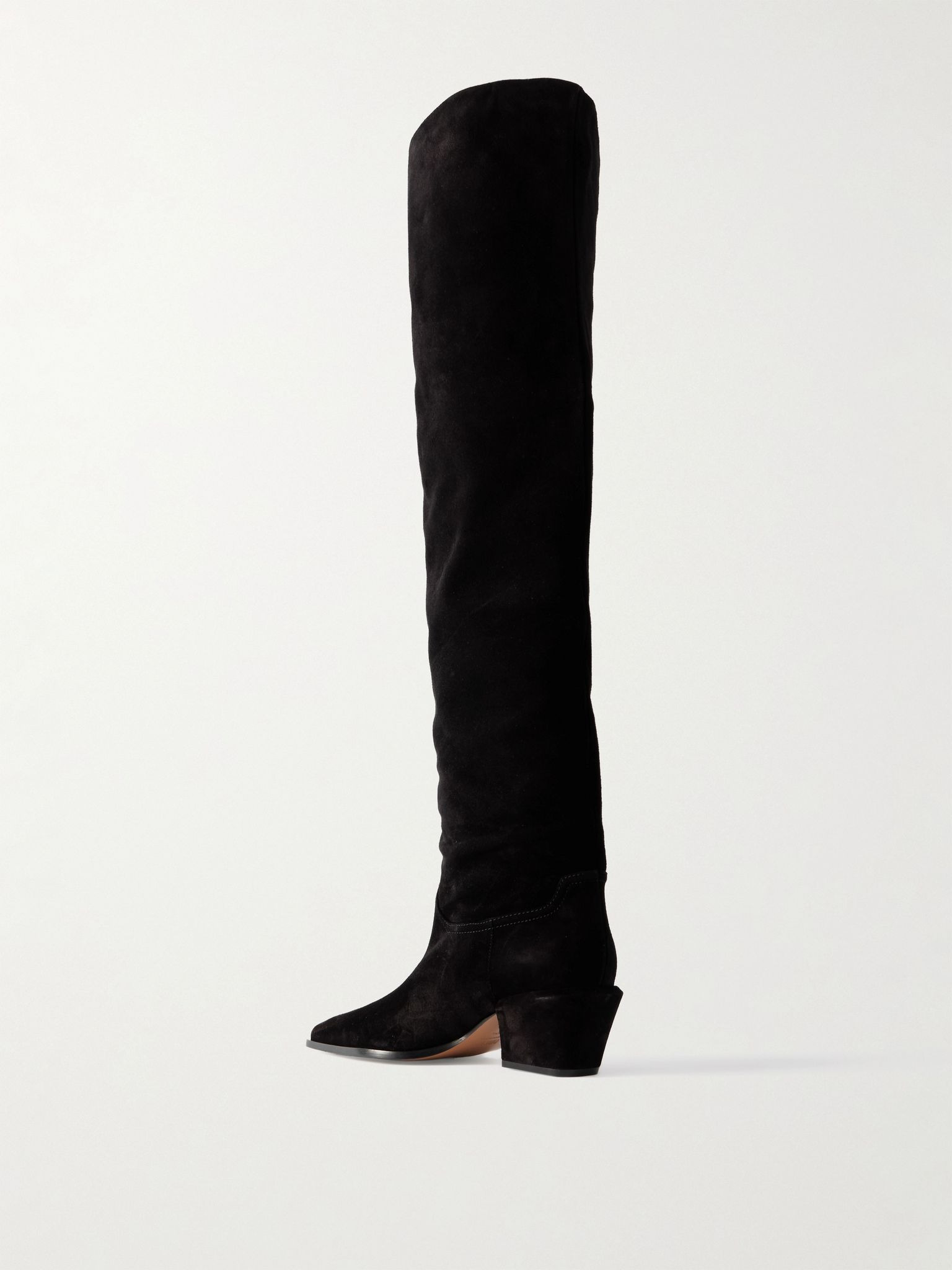 Bettina suede over-the-knee boots Black - 3