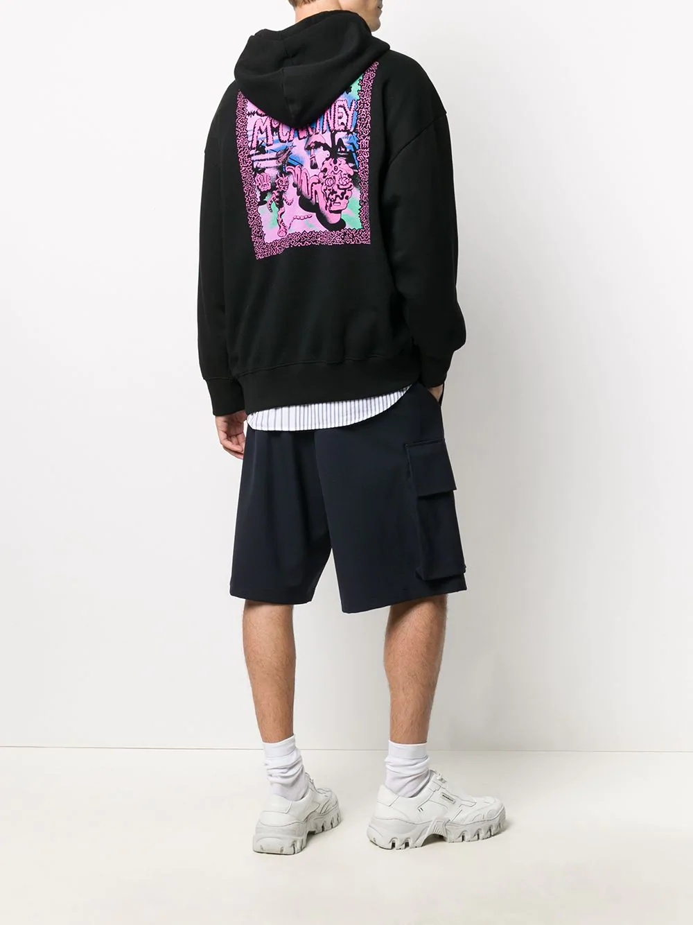 graphic print hoodie - 2