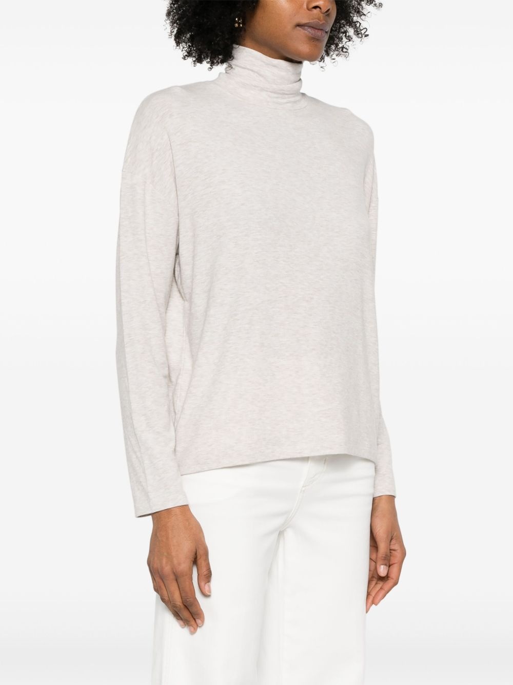 roll-neck long-sleeve top - 3