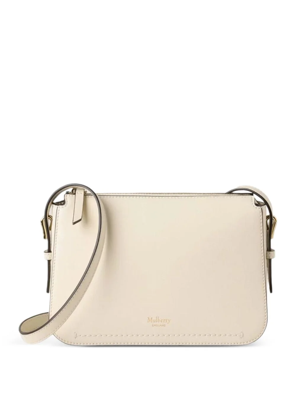 leather zip-fastening crossbody bag - 1