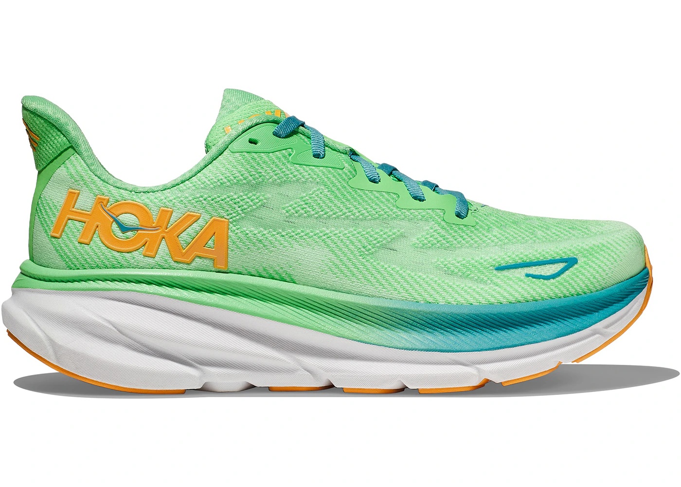 Hoka One One Clifton 9 Zest Lime Glow - 1