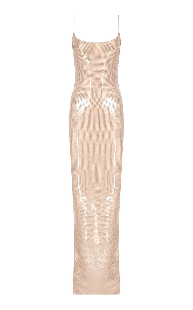 Isis Sequined Maxi Dress pink - 1