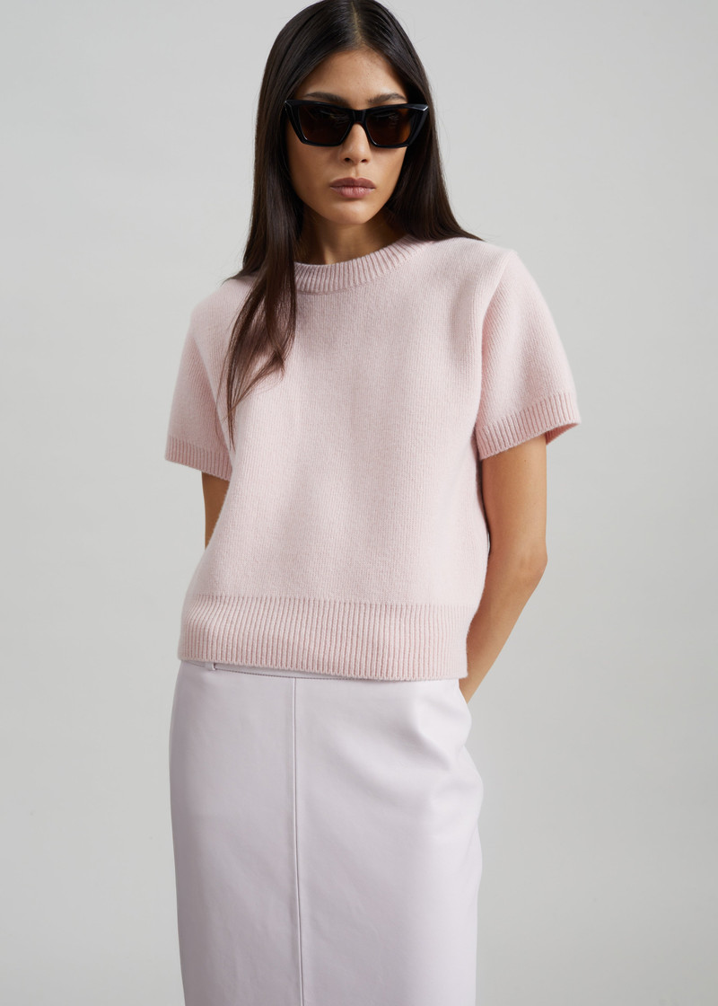 Sona Wool Knit Top - Pink 4