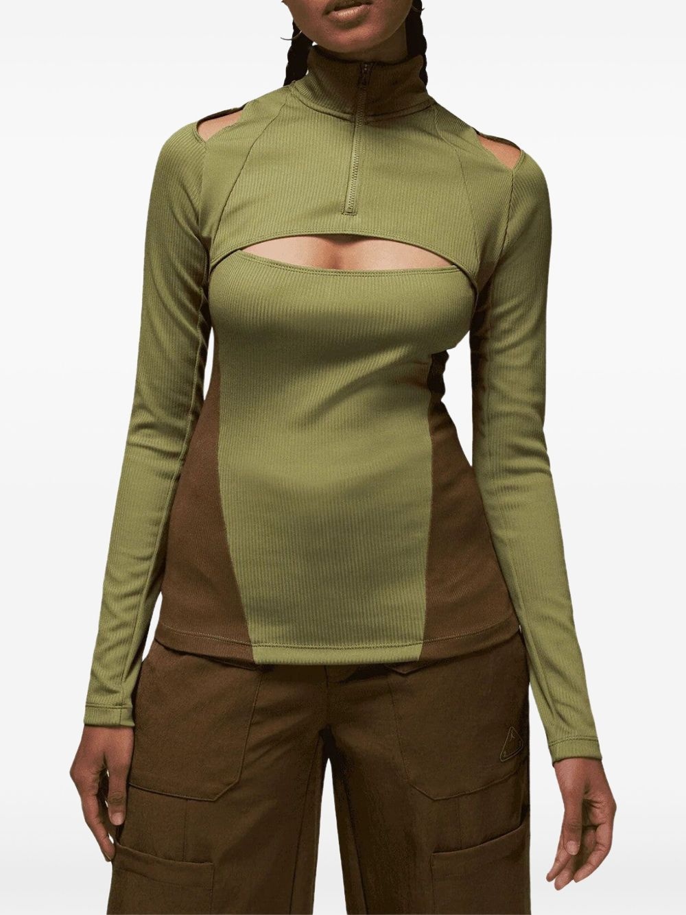 23 Engineered "Olive Green" long-sleeve top - 2