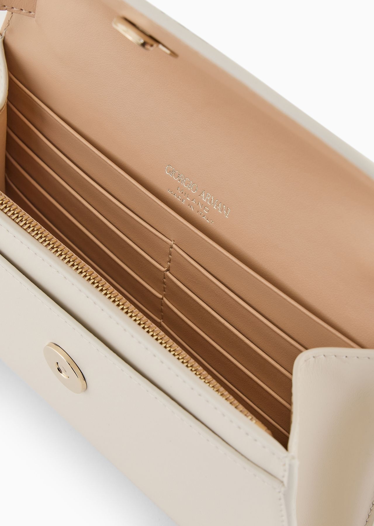 Glossy leather la Prima clutch bag - 7