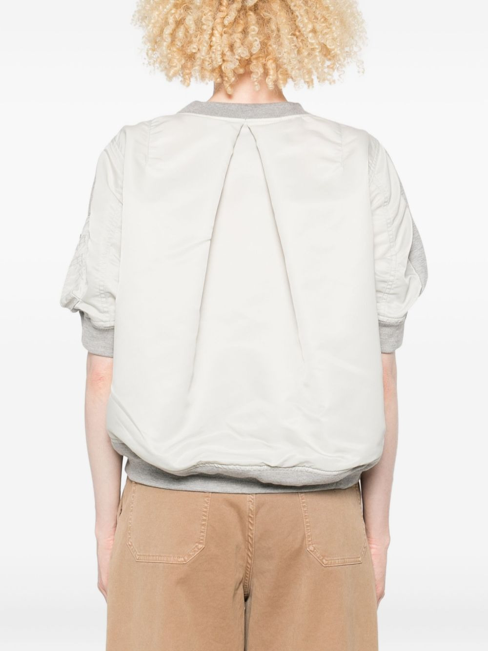 Sacai Women Cotton And Nylon Pullover - 4