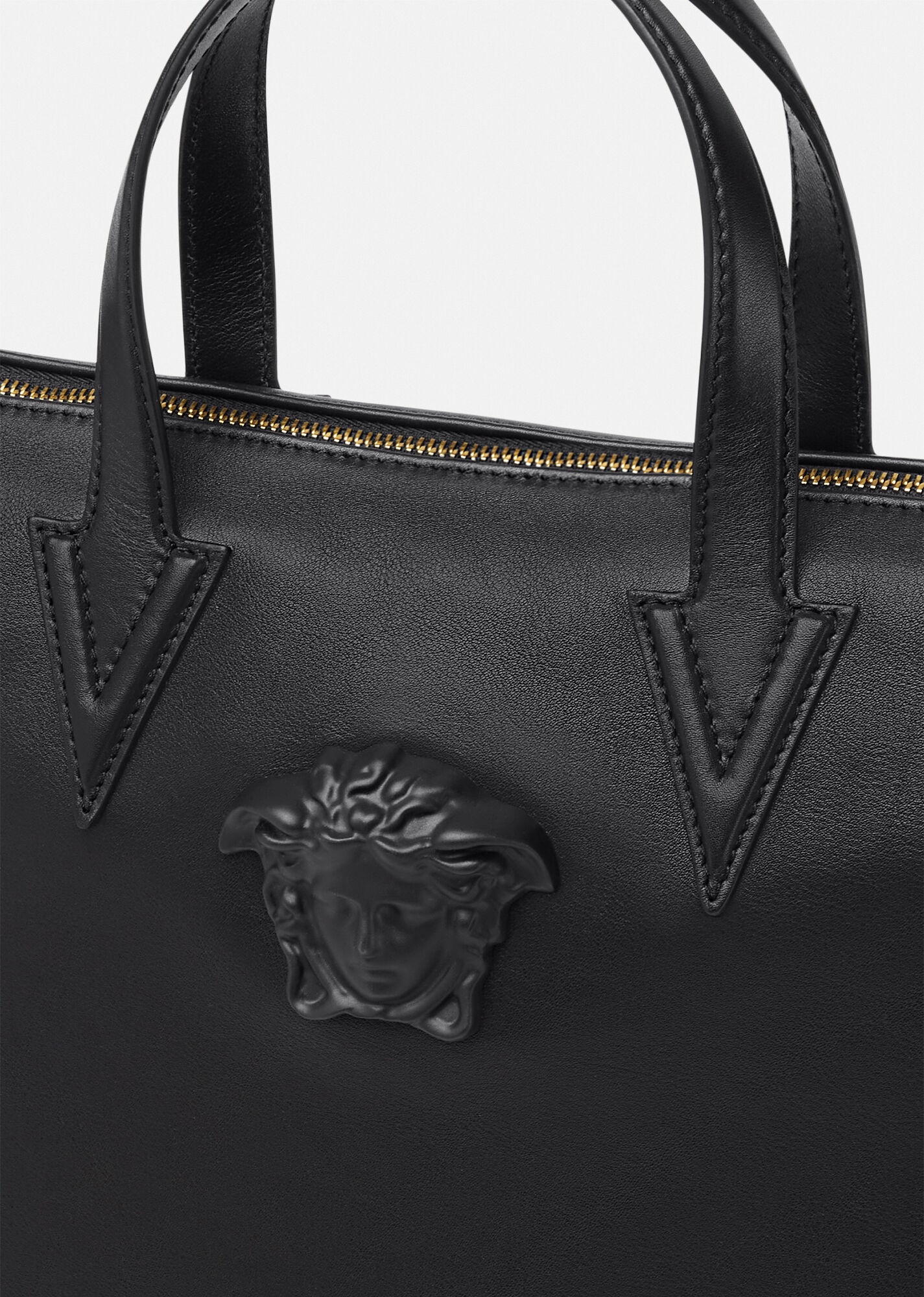 La Medusa Leather Tote Bag - 5