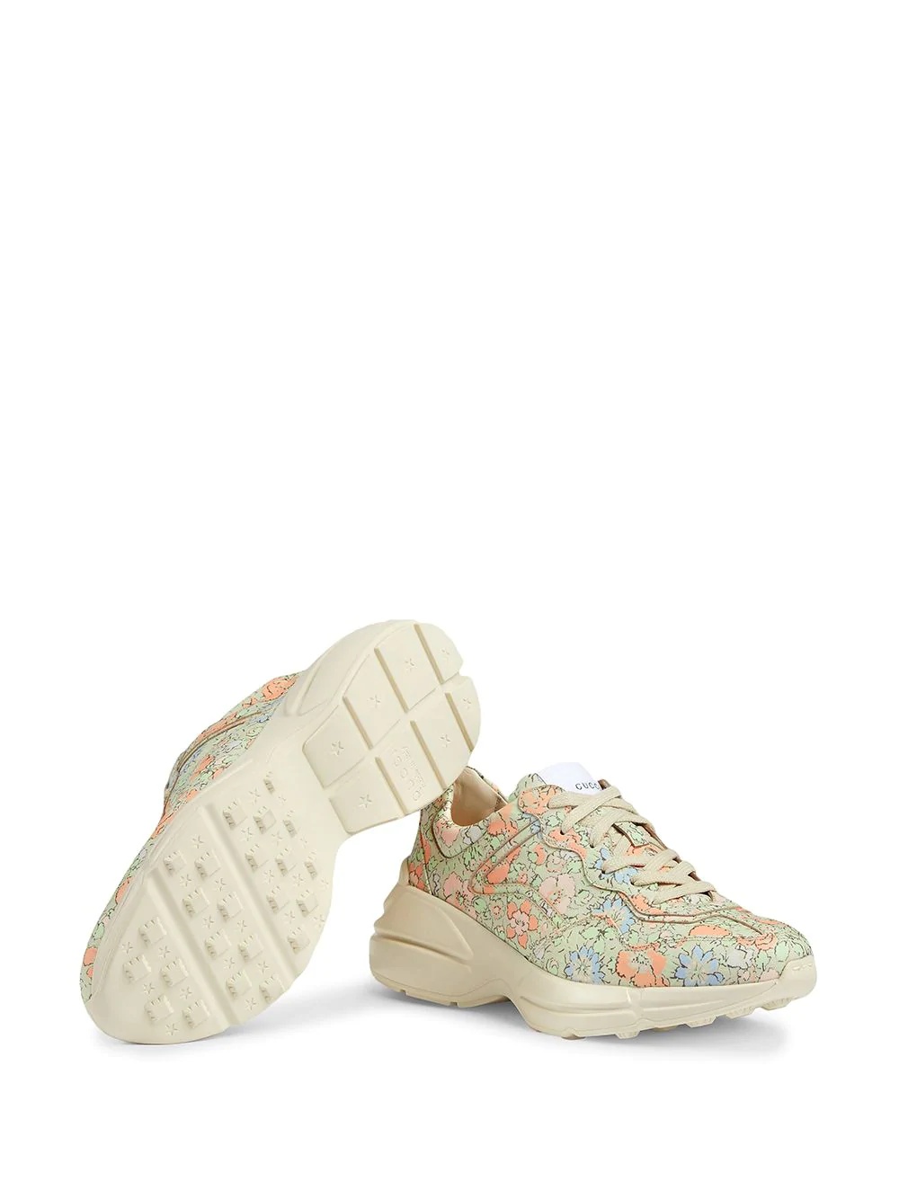 Liberty-print sneakers - 6