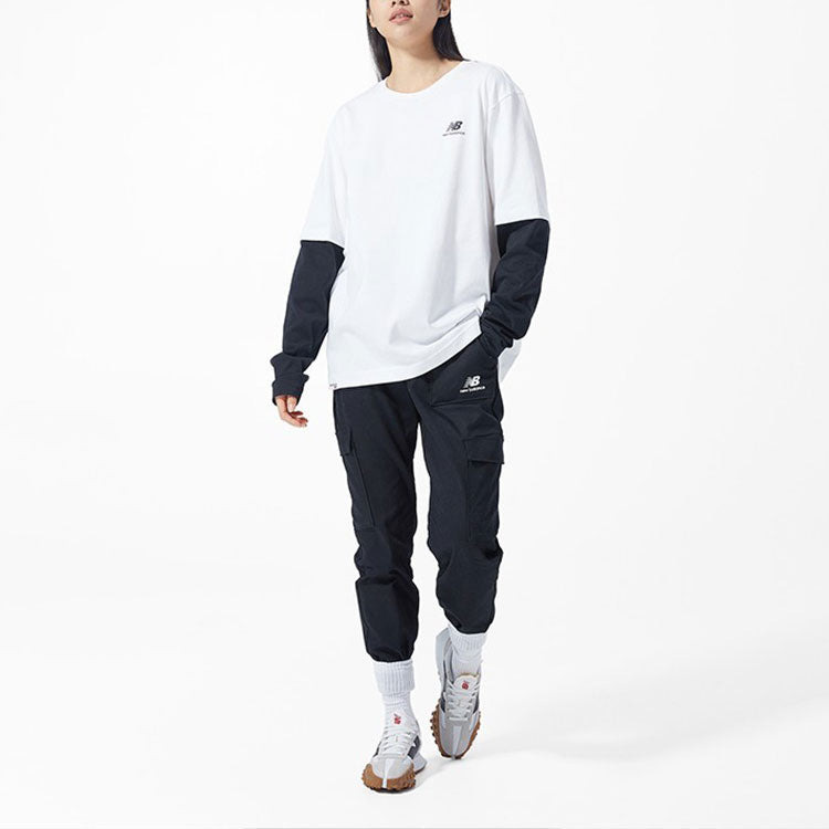 New Balance Classic Long Sleeve Tee 'White Black' 5DC16063-WT - 3