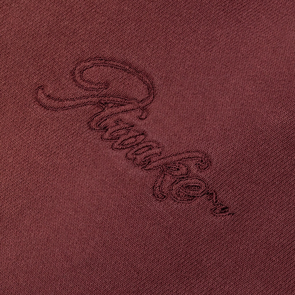 AWAKE SUNBLEACHED LOGO SWEATPANTS - MAROON - 3