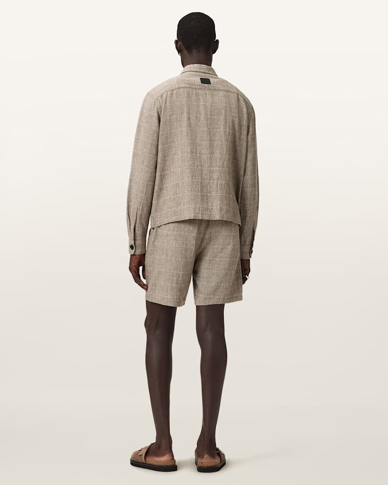 KEAL LINEN BLEND RELAXED FIT SHORTS 7