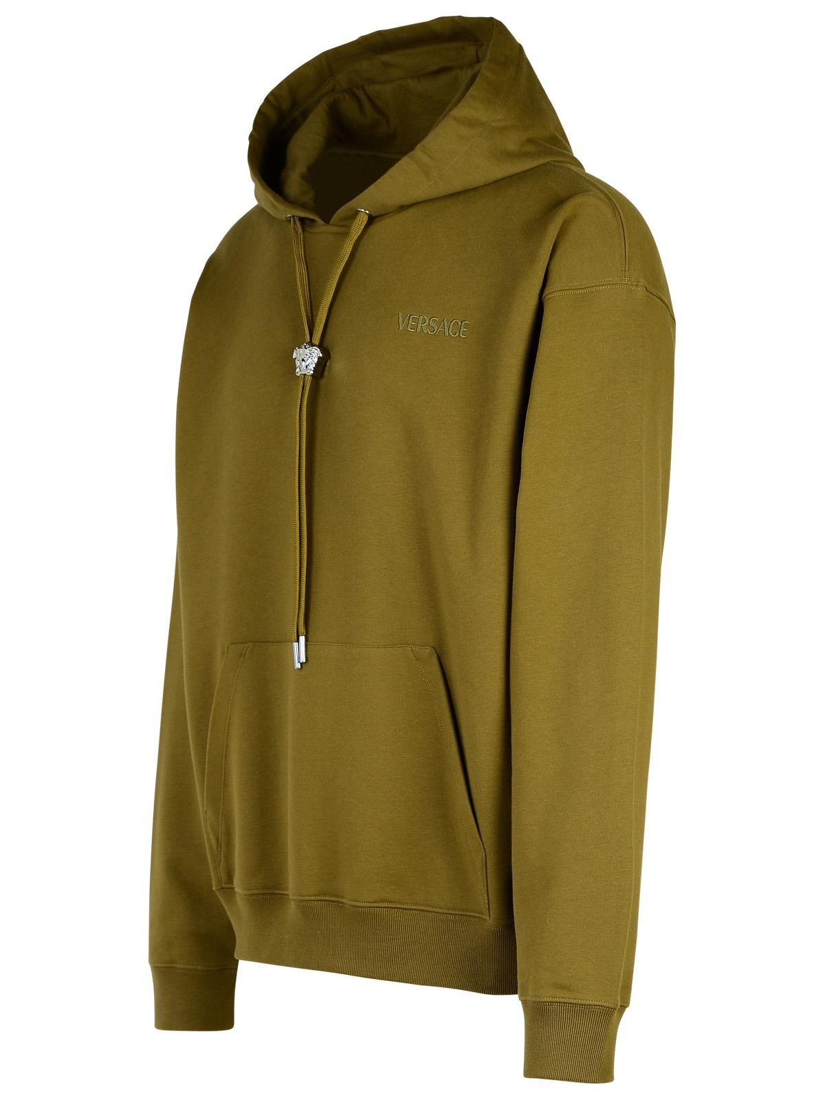 Versace Green Cotton Sweatshirt Men - 2