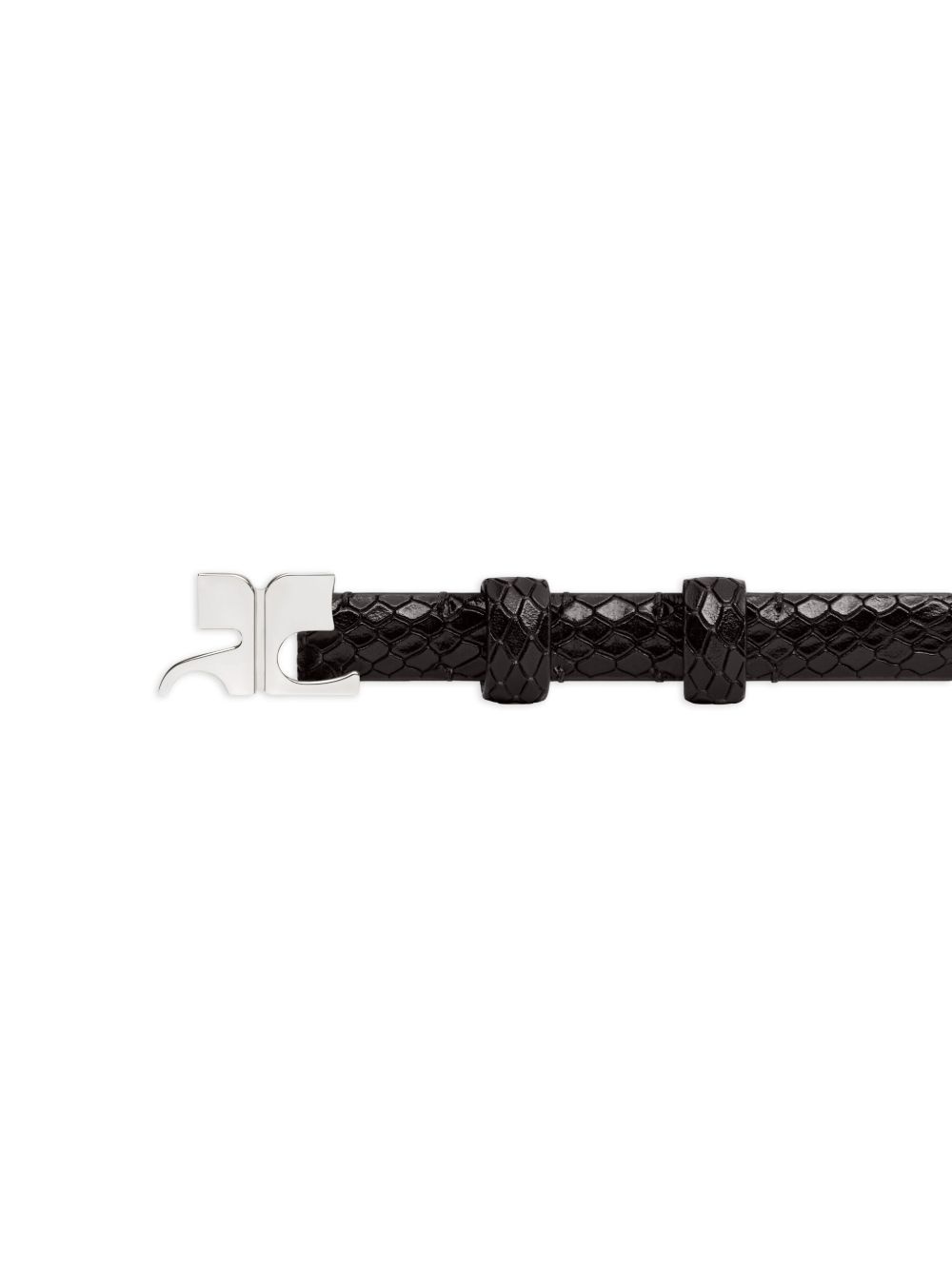 viper effect leather belt - 2