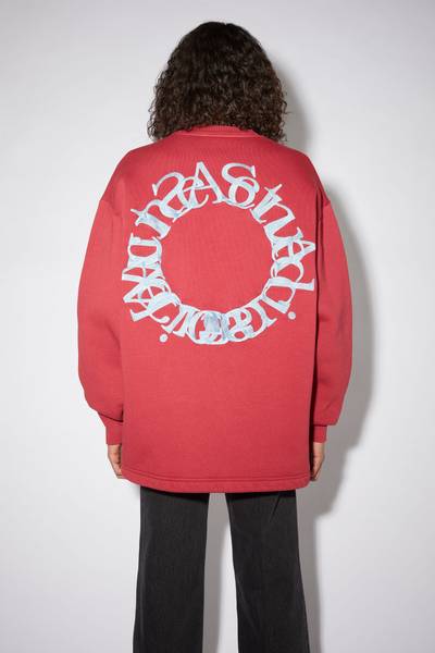 Acne Studios Logo sweatshirt - Burgundy outlook