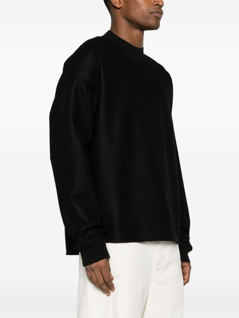crew-neck wool jumper - 3