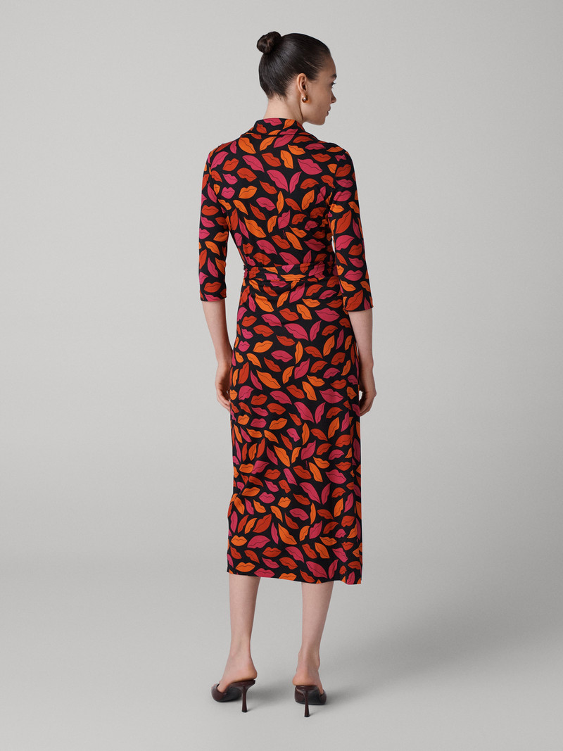 DIANE VON FURSTENBERG Abigail Silk Jersey Midi Wrap Dress outlook