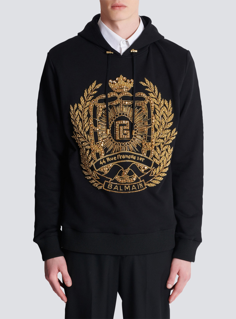 Balmain Écusson embroidered hoodie 5
