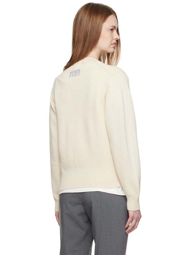 Beige Kenzo Paris 'KENZO Happy Tiger' Sweater 3