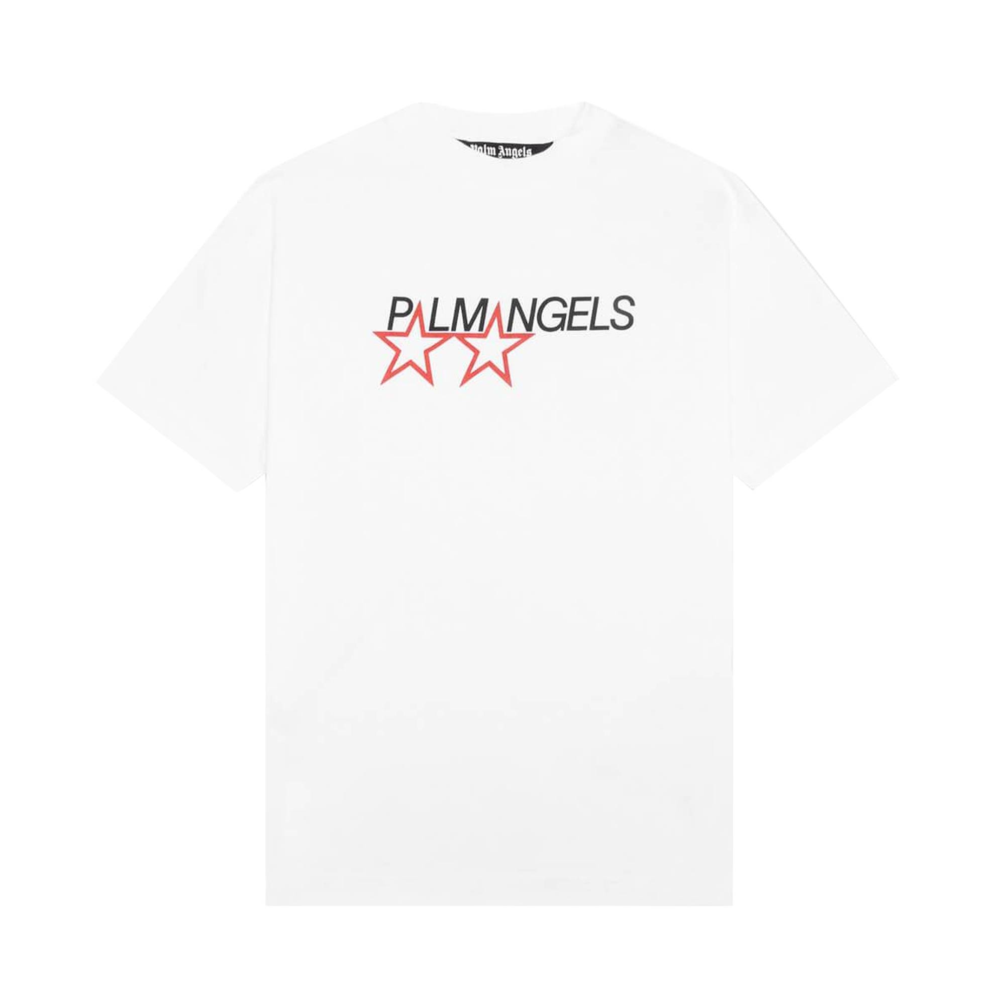 Palm Angels Racing Star Tee 'White' - 1