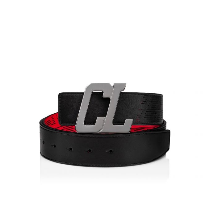 Happy Rui Cl Logo Belt BLACK/LOUBI/GUN METAL - 1