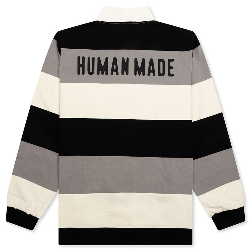 Human Made RUGBY SHIRT - BLACK outlook